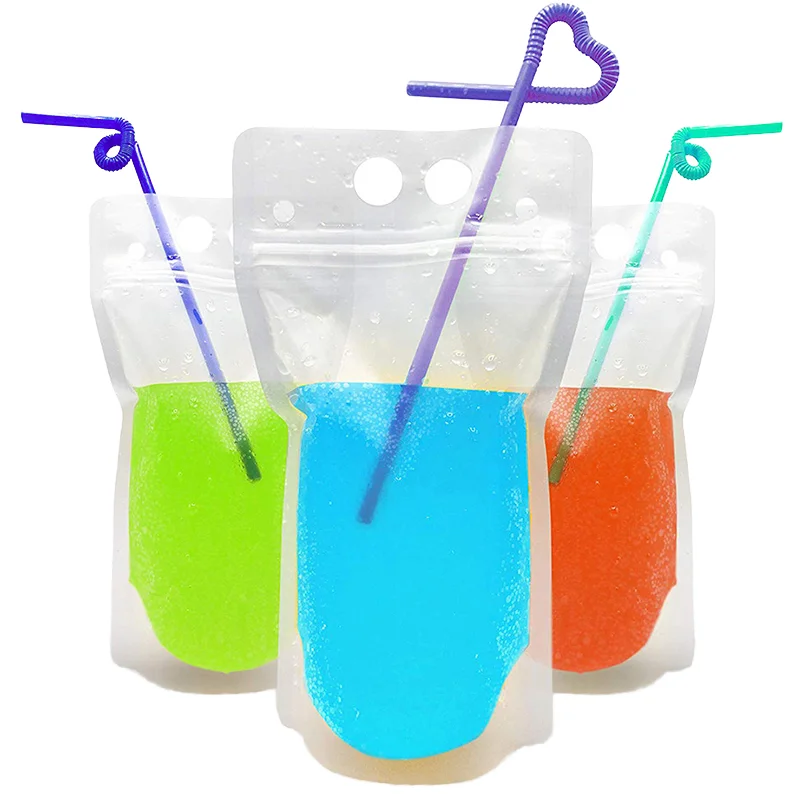 1000-16oz-disposable-plastic-juice-bag-with-straw-portable-packaging-milk-bag-350ml-drink-matte-plastic-bag-for-milk-coffee