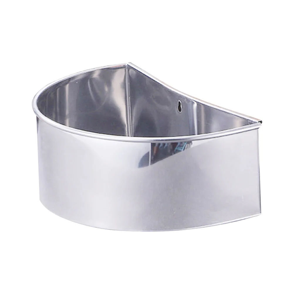 

1pc Stainless Steel Moon Shaped Chopping Board Garbage Box Roll Edges Kitchen Waste Bin Storage Basket Household Trash