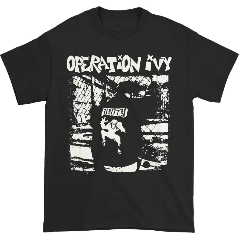 

2025 New Operation Ivy West Coast Punk Rock Band Ska Man American Loose Cotton Short Sleeve T-Shirt Tide Y2K