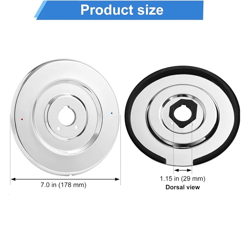 

AAAN-Tub And Shower Trim Kit For Moen Chateau T470 Single Handle Tub/Shower Valve Shower Accessories