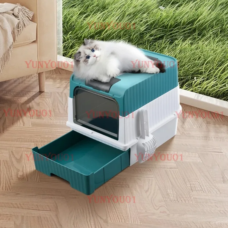 

Большой полностью закрытый лоток для кошек с УФ-дезинфекцией