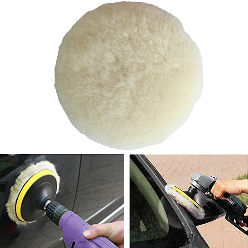 Wool Polishing Pad For Polisher Machine Waxing Polishing Buffing Car Paint Care Polisher Pads For Car Polisher 4/5/6/7Inch