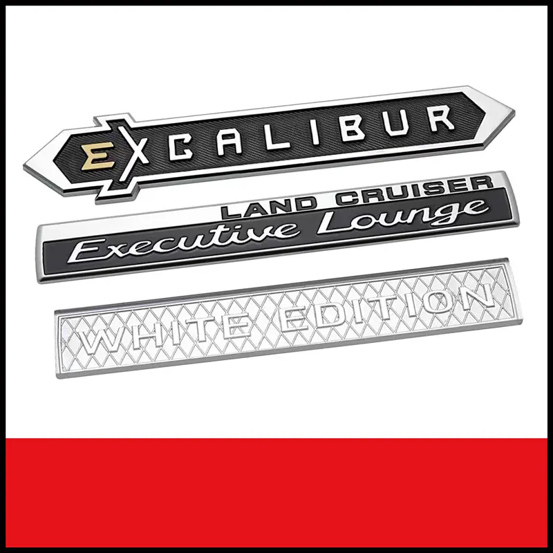 Car Badge Sticker Accessories For Toyota FJ Land Cruiser 200 400 EXCALIBUR Tailgate Emblem Personalised Car Body Decor Decal