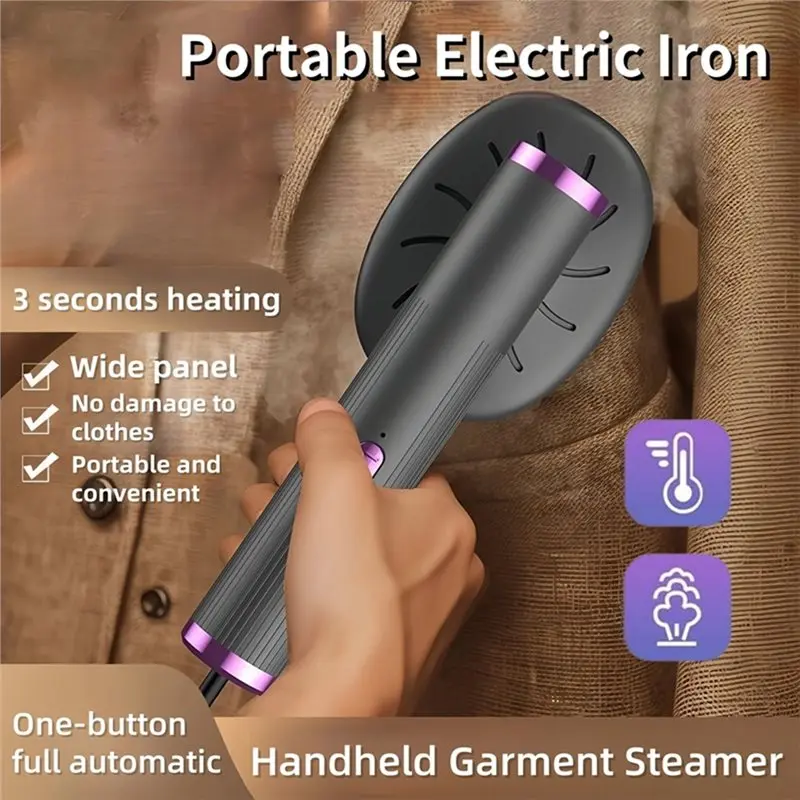 Portable Handheld Steamer Iron USB Mini For Clothes Fast Heating Travel Garment Fabric Press Machine With Handle B-A77G