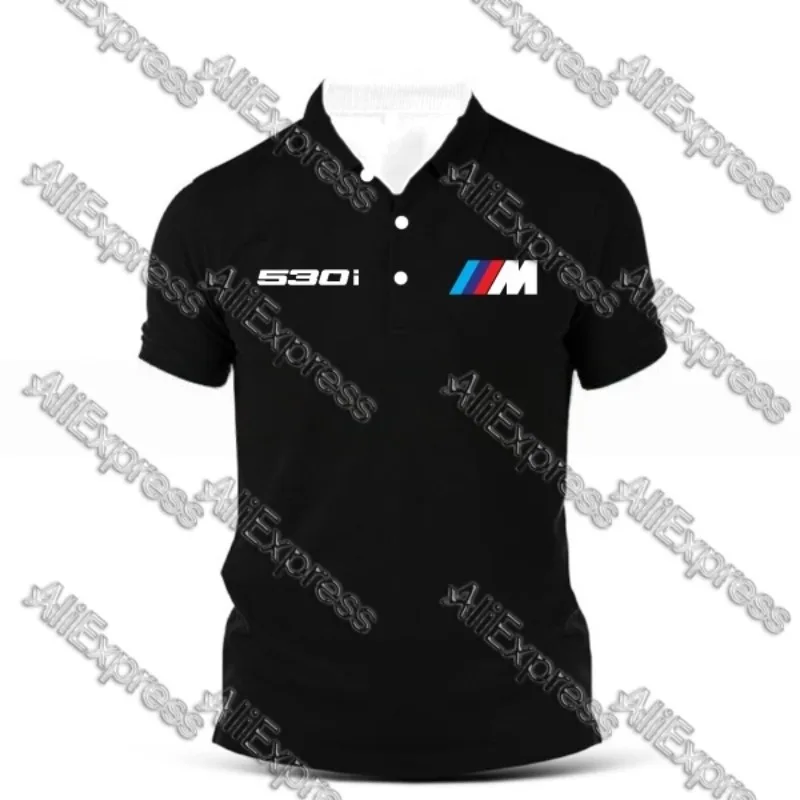 

Summer Lapel Polo Shirt Short-Sleeved Unisex T-shirt BMW Car Friends Club Casual Fashion Printed Quick Dry Top for Men and Women