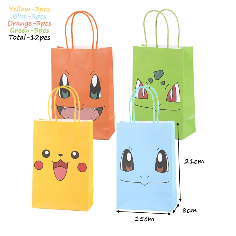 Pokemon Verjaardagsfeestje Decoratie Pikachu Lightning Nieuwe Ballon Set Kid Event Supplies Wegwerp Servies Banner Masker Achtergrond