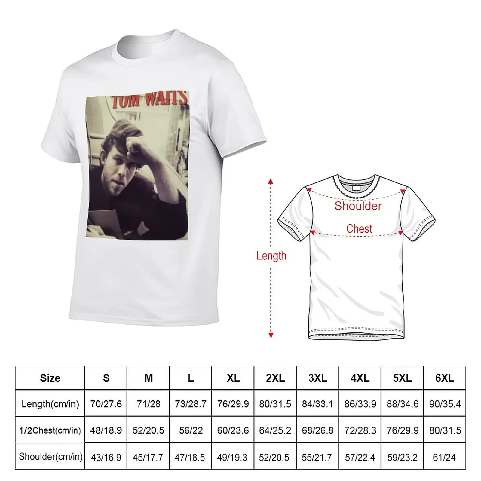 Tom Waits Under Review T-Shirt Blouse heavyweights men t shirts