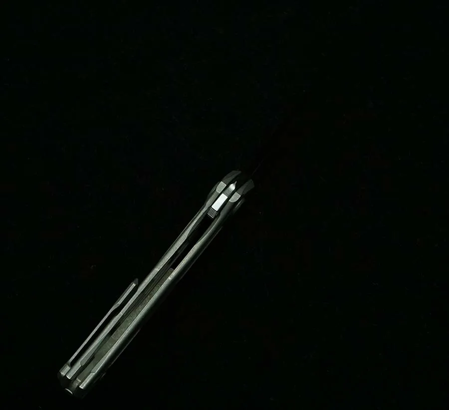 Imagem -04 - Lemifshe-duplo Linha Cerâmica Rolamento Faca Dobrável Quantum Urso Logotipo Titanium Handle Acampamento ao ar Livre Sobrevivência Bolso Ferramenta Edc Novo
