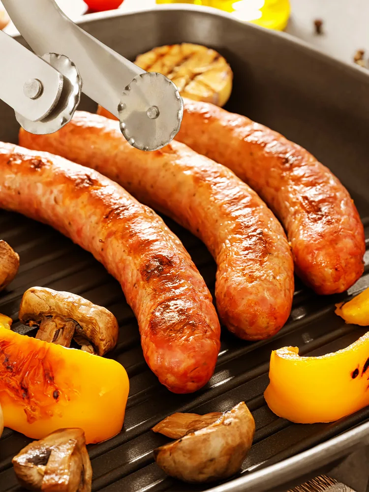 Grill wurst Dreh zange, Hot Dogs Dreh zange, schnell und einfach leckere Wurst grillen