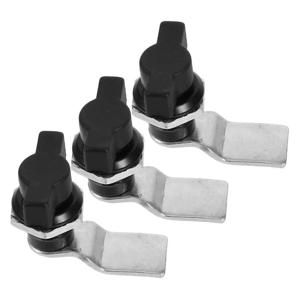 

3pcs Cam Lock Zinc Alloy T-Handle Lock For Tool Box Cabinet Door And Industrial Equipment Ergonomic Design Easy Installation