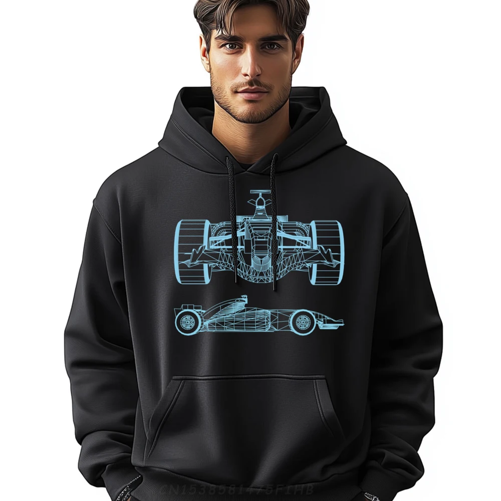 

Racing Car Schematic Engineer Formula Team Fan Christian Hoodie Men High Quality Men's Sweater Outdoor