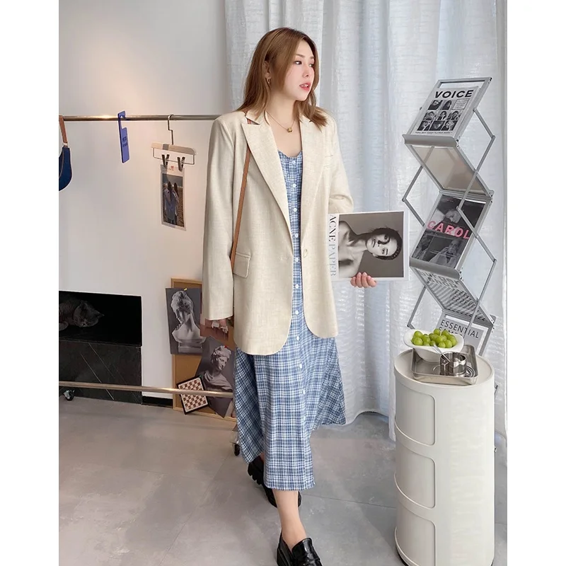 

Vogana Large Size Original Fall New Sle Small Suiting Loose Meat Covering oulder Appropriate Women's Top Quali Faion