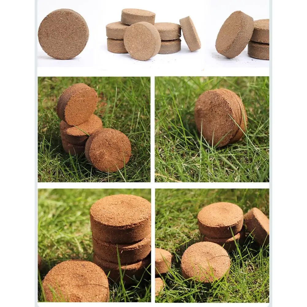 

60-компонентные сжатые почвенные блоки из кокосовой койры для суккулентов и садоводства, удержания влаги и поддержки корней