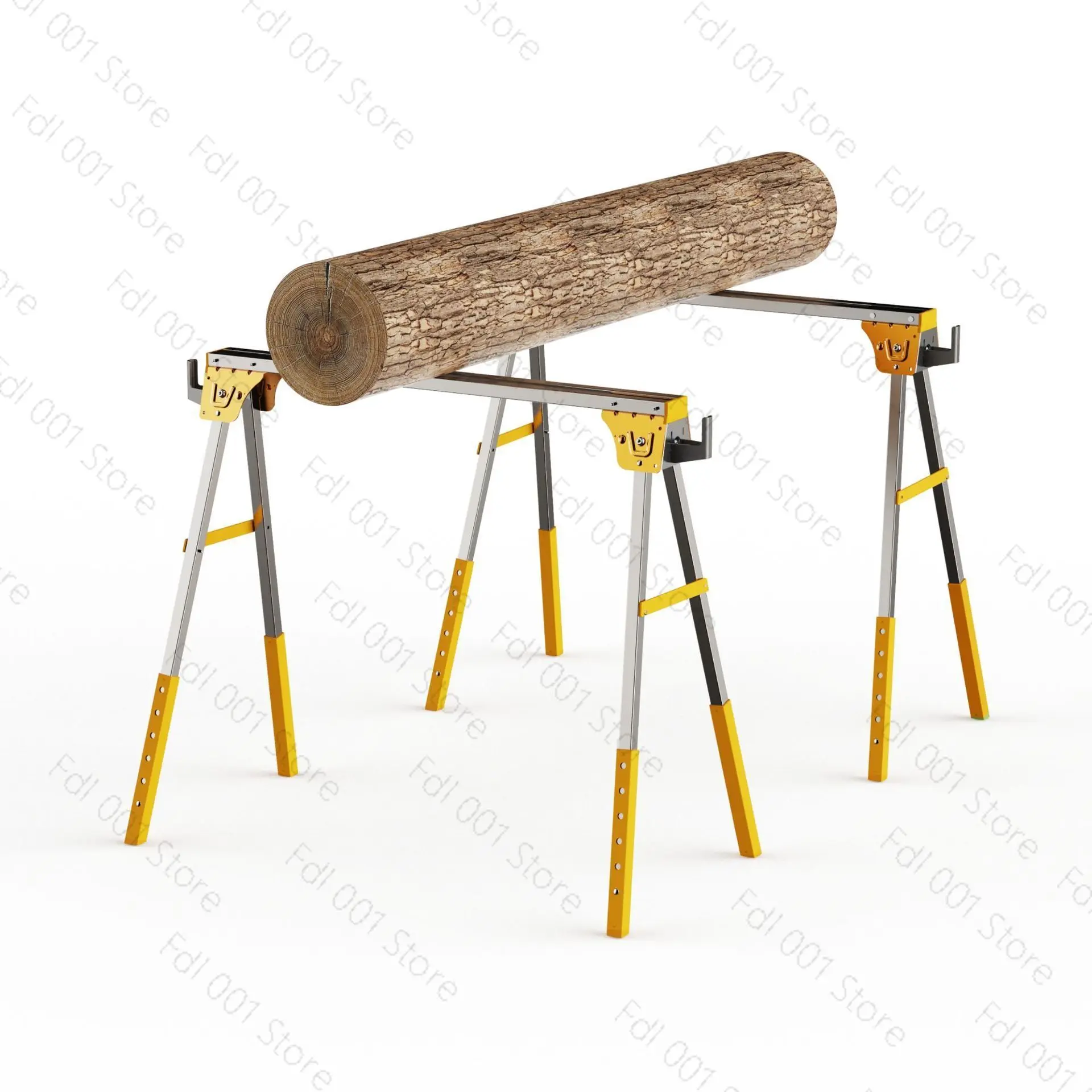 Foldable metal saw frame saw horse 250KG multi-functional iron portable work table iron Trojan horse construction site