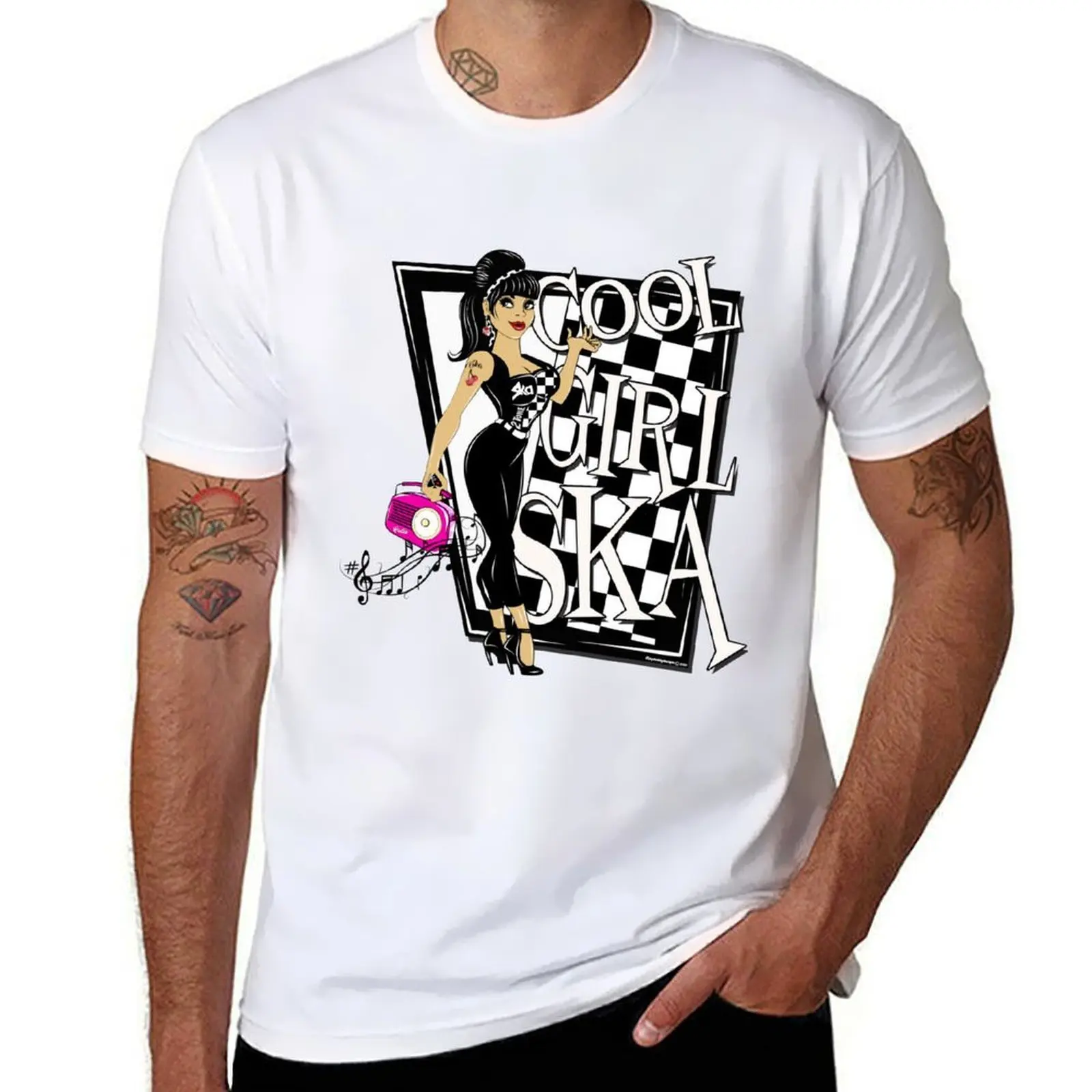 

Cool Girl SKA T-Shirt man t shirt cotton high quality graphic t shirts for man T-Shirt