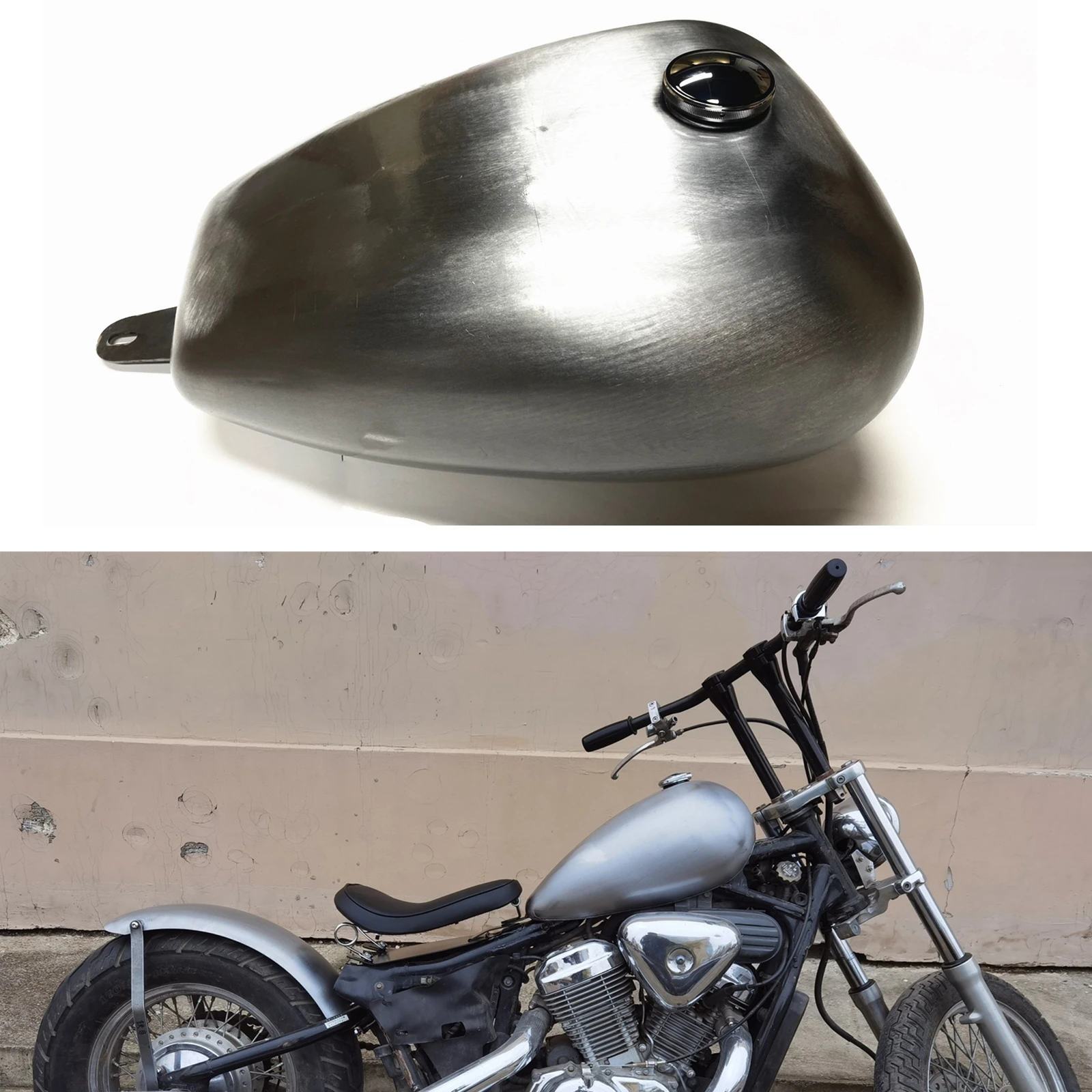 10 L Petrol Gas Fuel Tank Modified Motorcycle Vintage Retro Motorbike Gasoline Oil Gas Can Replacement For Honda Steed 400 600