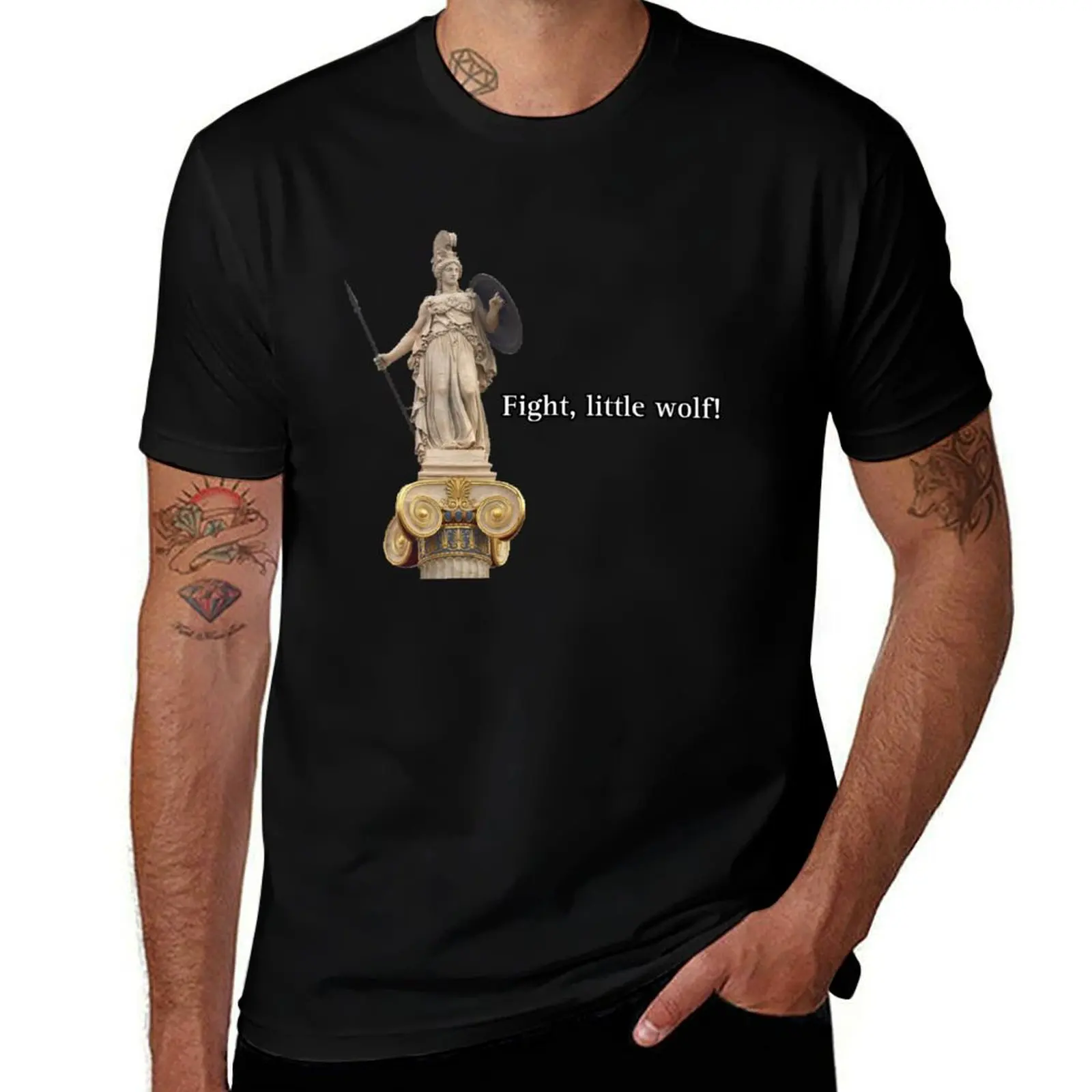 The wisdom saga athena Fight Little Wolf T-Shirt Essential Solid Color T-Shirt