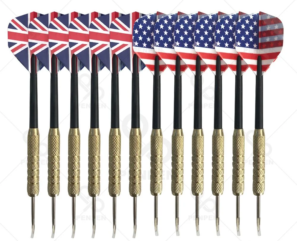 WEDARTER 18g Professional Hard Darts Set, Flag Series, For Traditional Hemp Targets, Darts Accessories