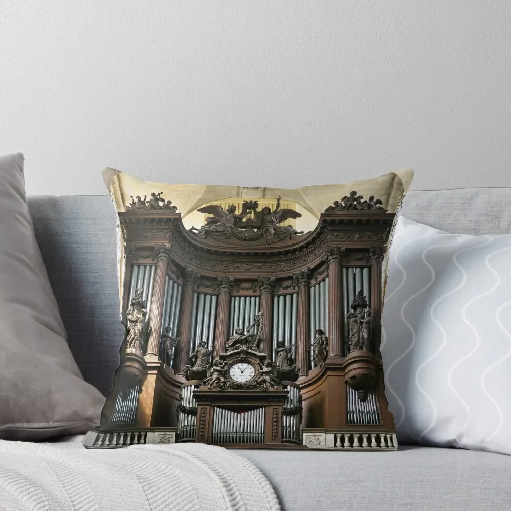 Pipe organ in St Sulpice, Paris Throw Pillow Rectangular Cushion Cover Christmas Throw Pillows Covers pillow