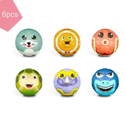 6pcs Solid Sponge Soft Ball Children Animal Football Football Toys Decompression Release Ball