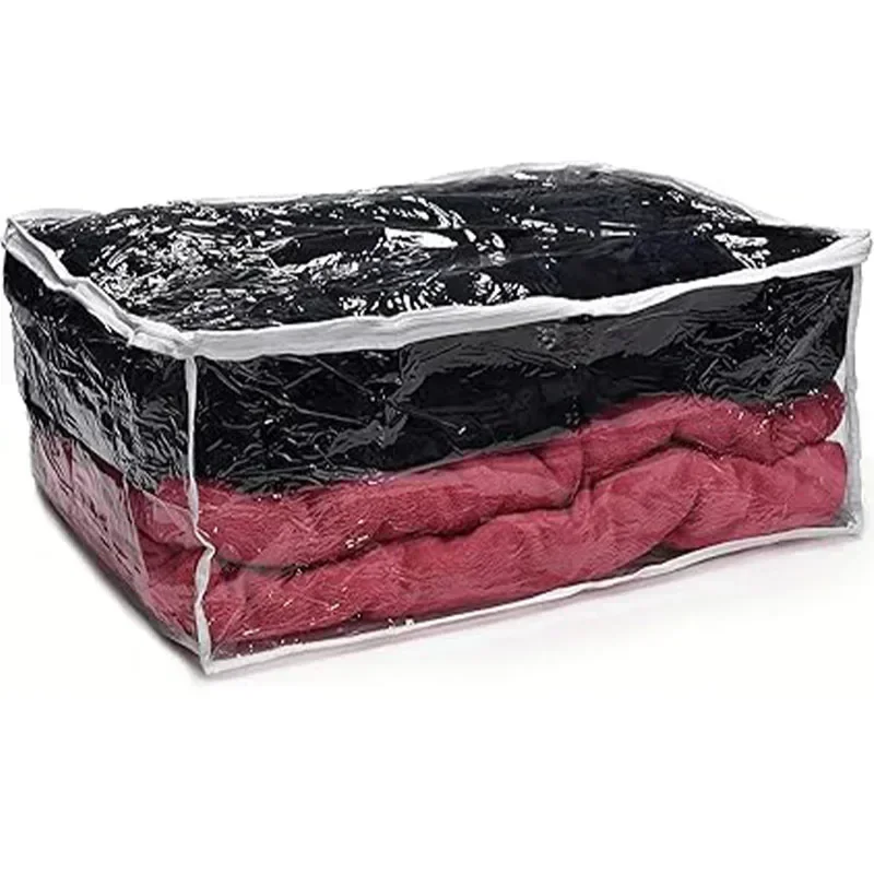 Sac de rangement pour couverture DE2, matériau en vinyle durable pour protéger vos couvertures de l'humidité Fermeture éclair fœtale facile pour l'accès.