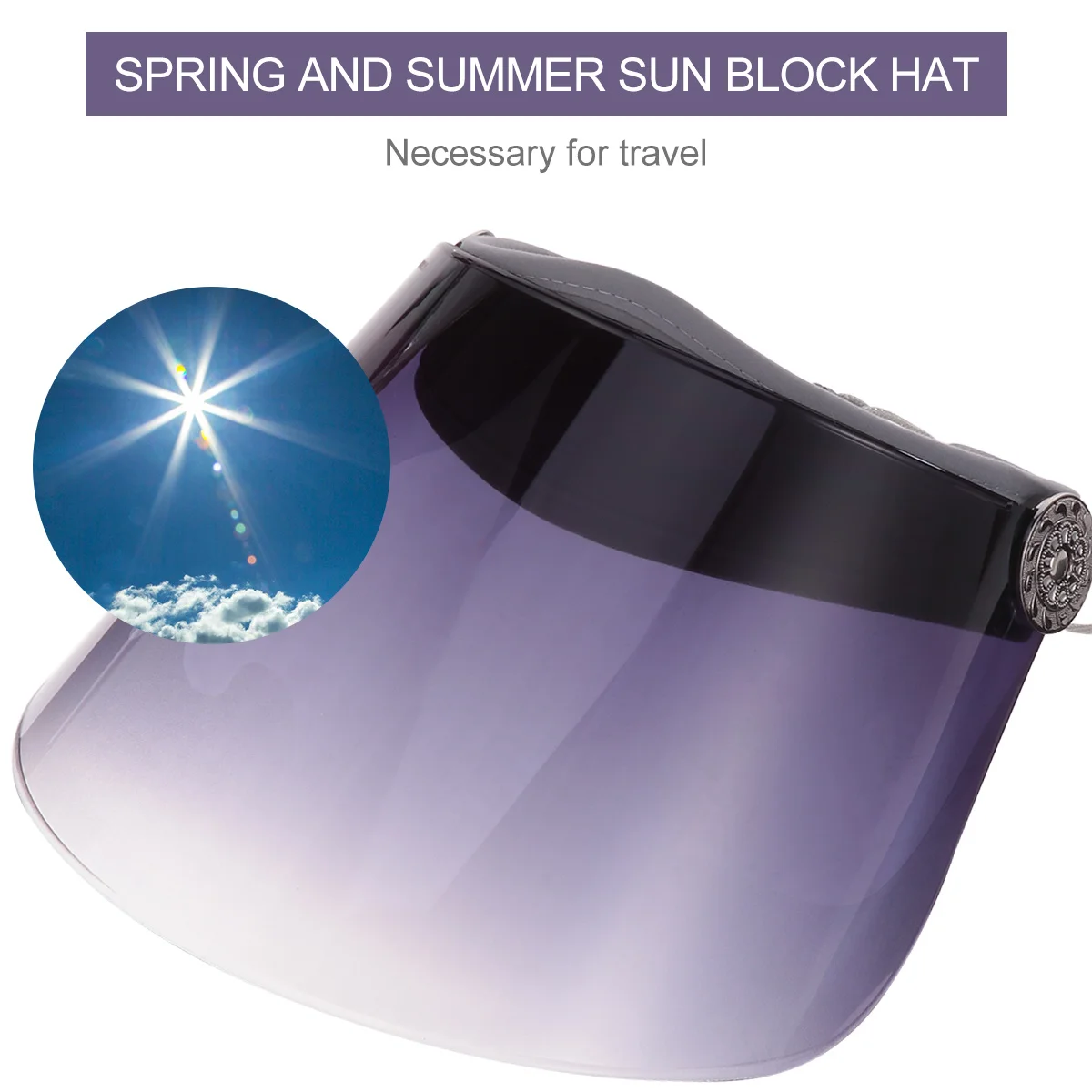 

Empty Pink Sun Protection Cap Riding Fence Hat Transparent Face Cover Outdoor Dustproof Breathable Protective Hat for Cycling