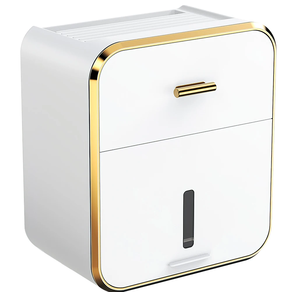

Tissue Box Wall Hanging Holder Wet Wipes Facial Tissues PP Material Bathroom Toilet Paper Napkin Storage Rack Decorative