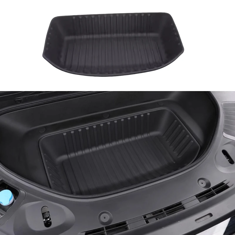 Car Front Trunk Storage Mat Fit for XPENG G9 Modified TPE Trunk Lower Storage Mat Car Interior Upgrade Accessories