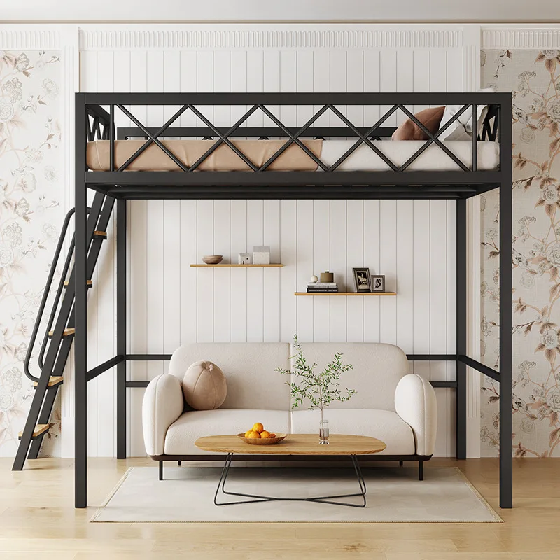 

New apartment rental house elevated bed small apartment upper bed
