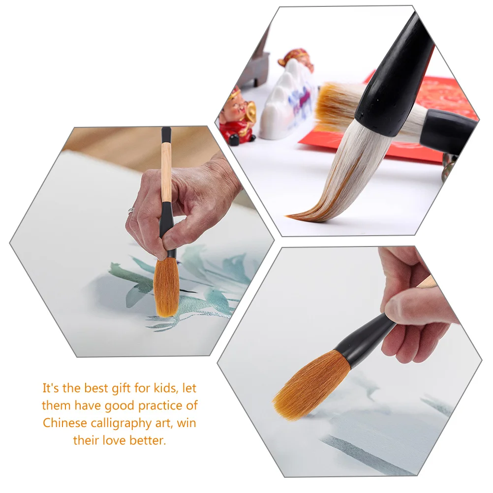 

2pcs Chinese Calligraphy Brush Pens Writing Painting Durable Art Stationery Students Premium Ink Drawing Tools
