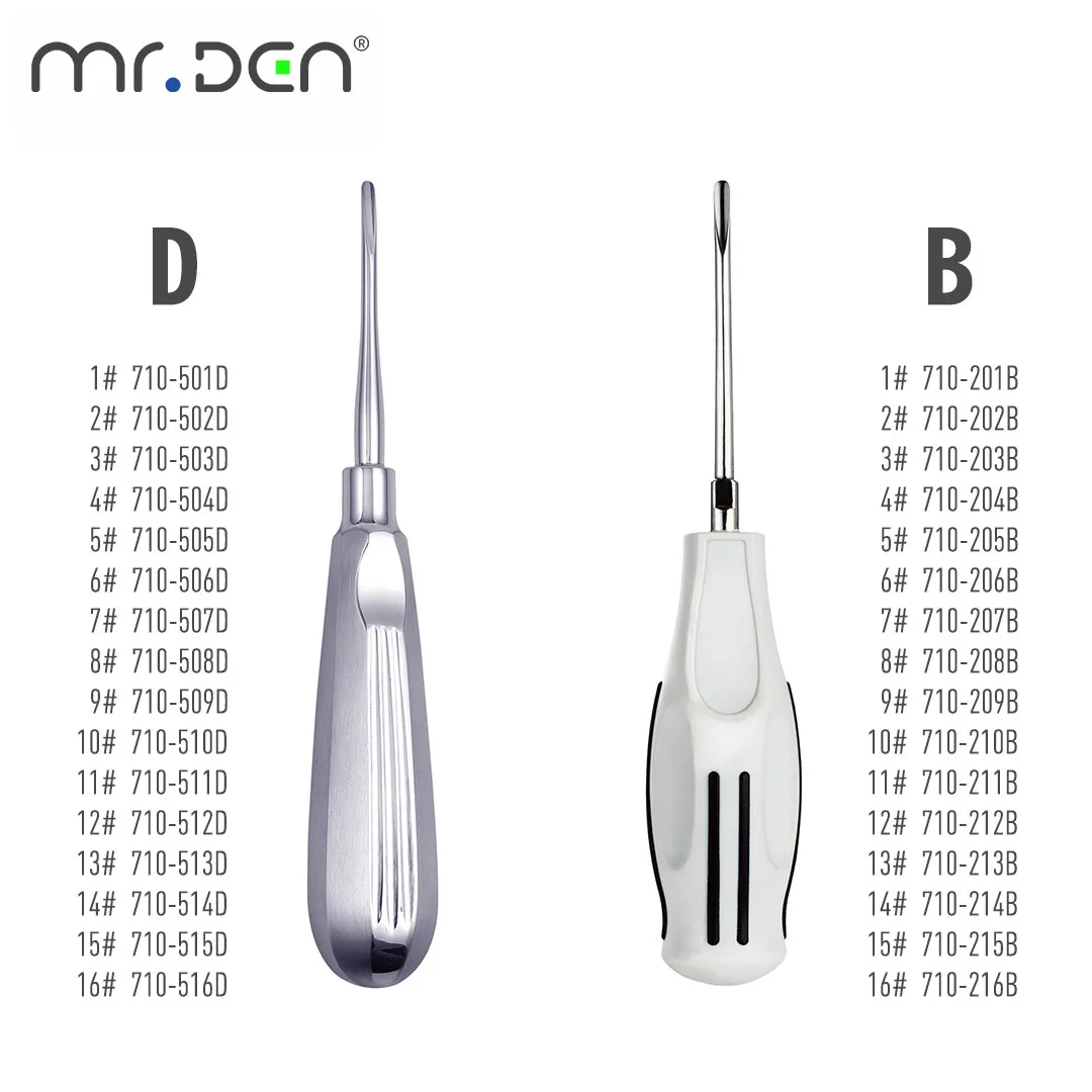 MR. DEN Professional Tooth Extraction Tool with Minimally Invasive Metal Handle Sterilizable for Dental Experts