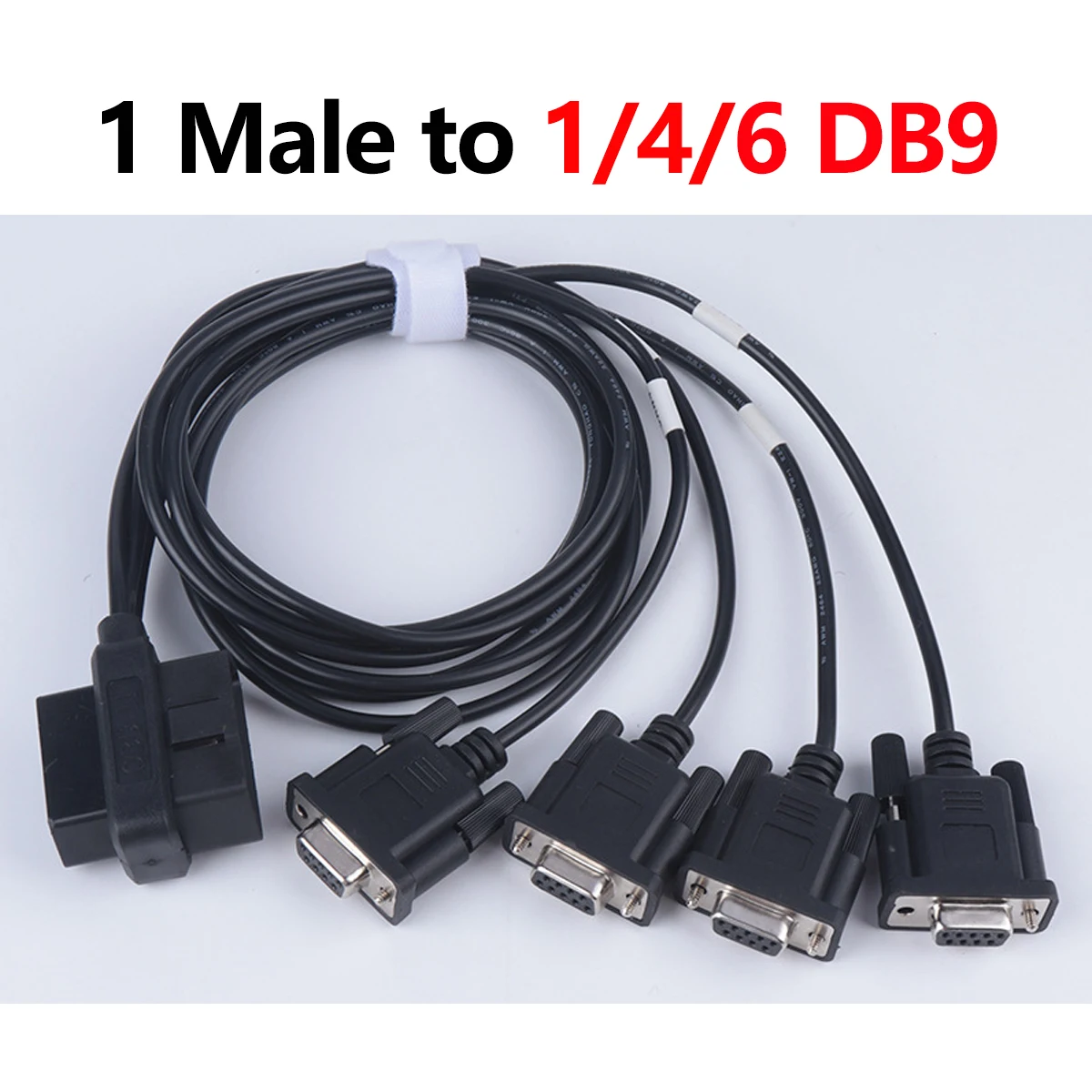 16pin Male to 9Pin DB9 1/4/6in1 VGA RS232 Series OBD2 Connector Cable Car Accessories Car OBD Diagnostic tool Interface Female