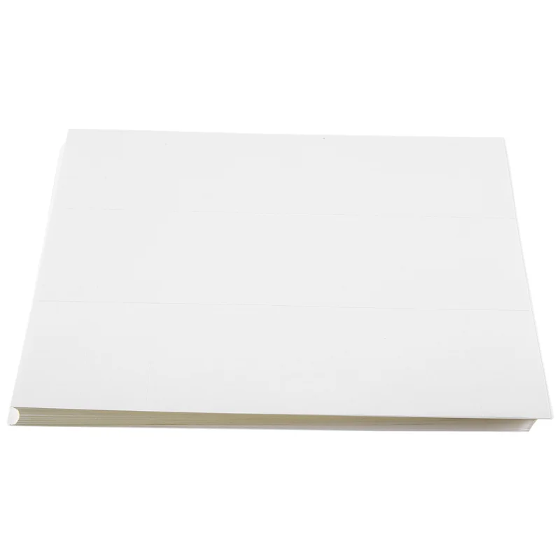 

100 Sheets Printable Matt Blank Paper Address Labels 70X37.1Mm White Self-Adhesive