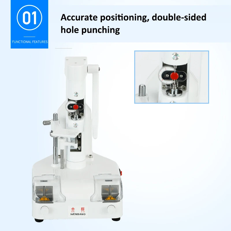 Lens Drilling And Notching Machine WB-3302E Optical Lens Drilling Machine