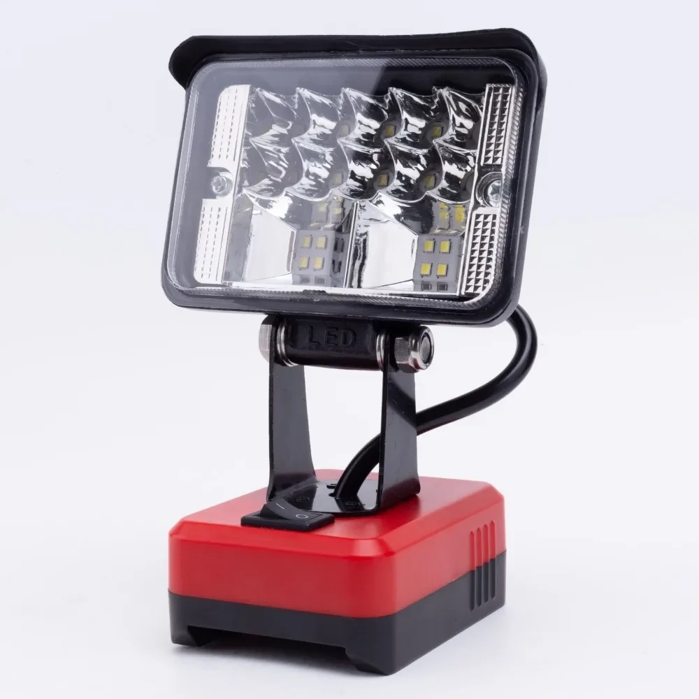 Przenośna lampa robocza LED do lamp kempingowych Einhell Power X Change/OZITO 18V z baterią litowo-jonową i portem ładowania USB typu C