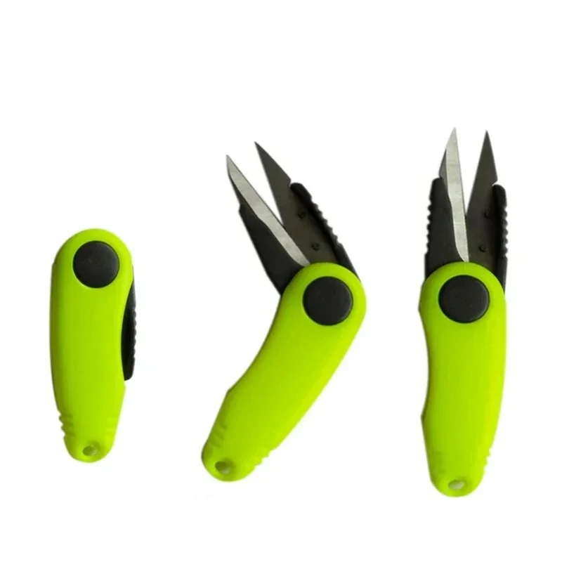 1-3pcs Fold Scissor Shrimp Type Stainless Steel Fish Use Scissor Fishing Line Cut Clipper Multi-Purpose Fishing Tackle