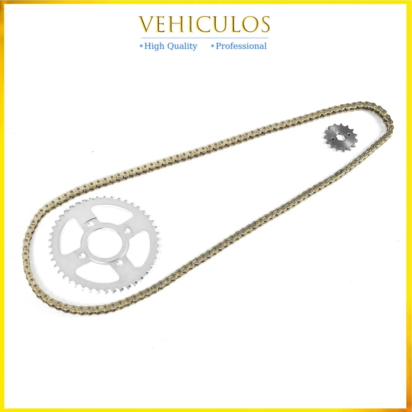 

1 комплект улучшенной цепи для Italika Dm 200 46T-15T-428H-132 аксессуары для мотоциклов