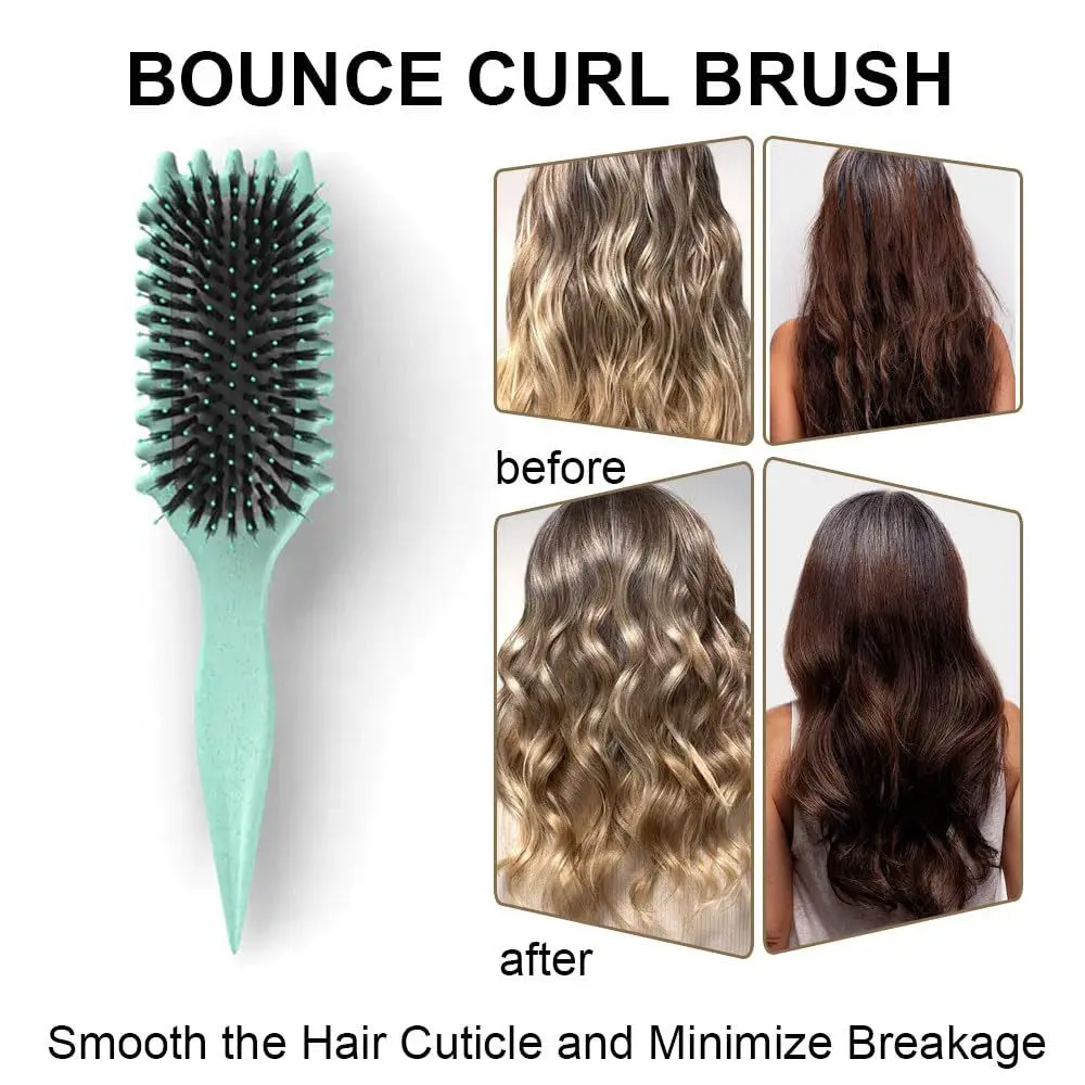 Bounce Curl Definir cepillo de peinado cepillo de peinado peine 2 piezas