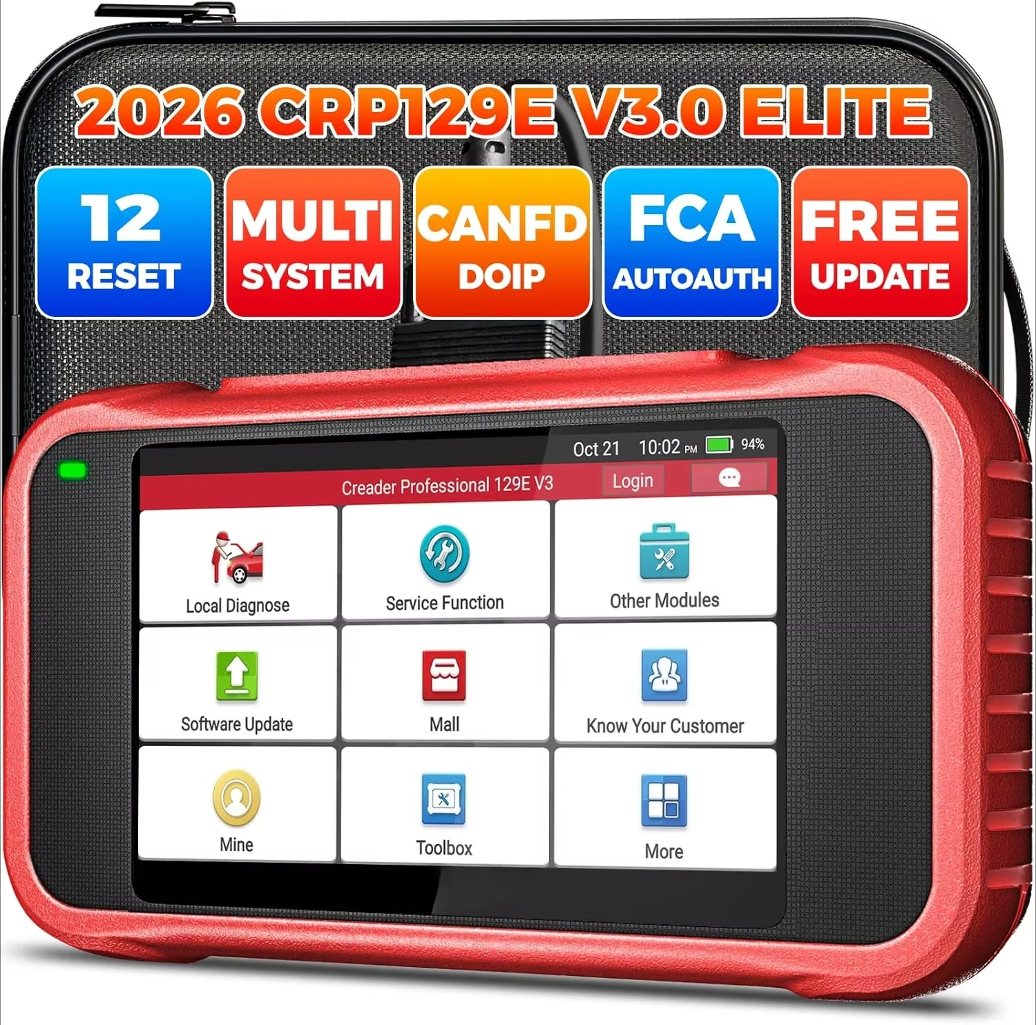 X431 CRP129E V3.0 129X CRP 129 CRP129X Automotive Scan Tool Professional OBD2 Code Reader Lifetime Free