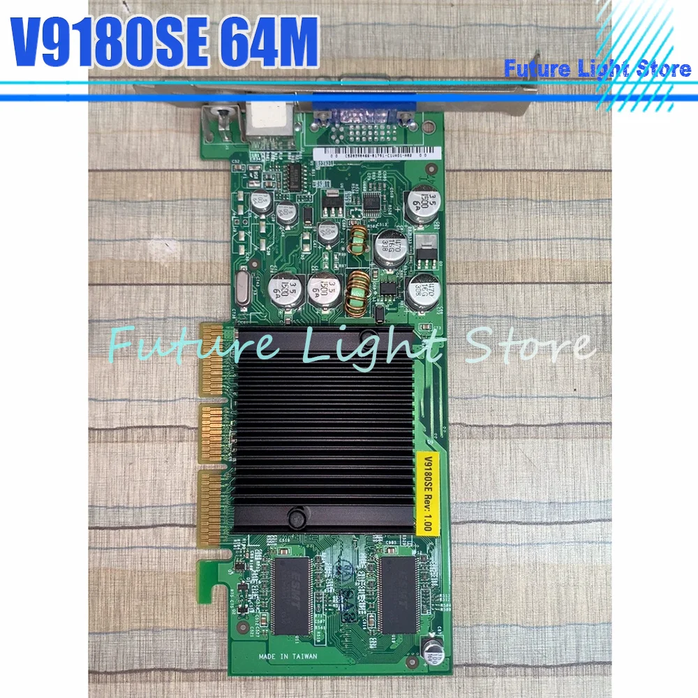 AGP Graphics Card V9180SE 64M Video Memory With D-Sub And Audio Port