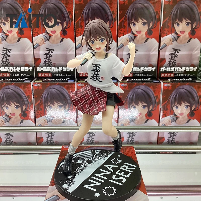 

В наличии: Фигурка TAiTO Coreful GIRLS BAND CRY Нина Исери ~версия с футболкой "Не иду в школу"~ ПВХ, 18 см, аниме-фигурка, модель-игрушка