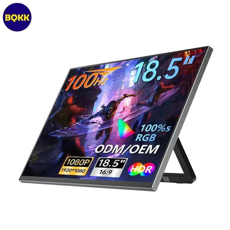 Portable 13.3 Inch 1080p HDR 100Hz IPS LCD Gaming with Type-C Interface Built-in Speaker Laptop Extender