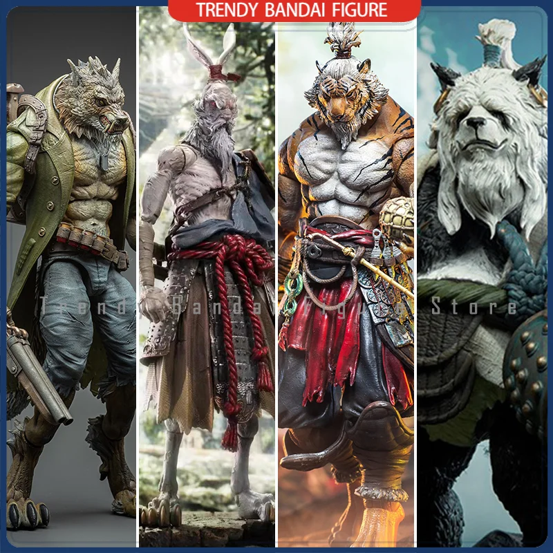 

In Stock JiangMeng Tiger Man Hermit Old Man Tiger Head Man Rabbit Werewolf William 1/12 Anime Model Action Figure Toys Hobby
