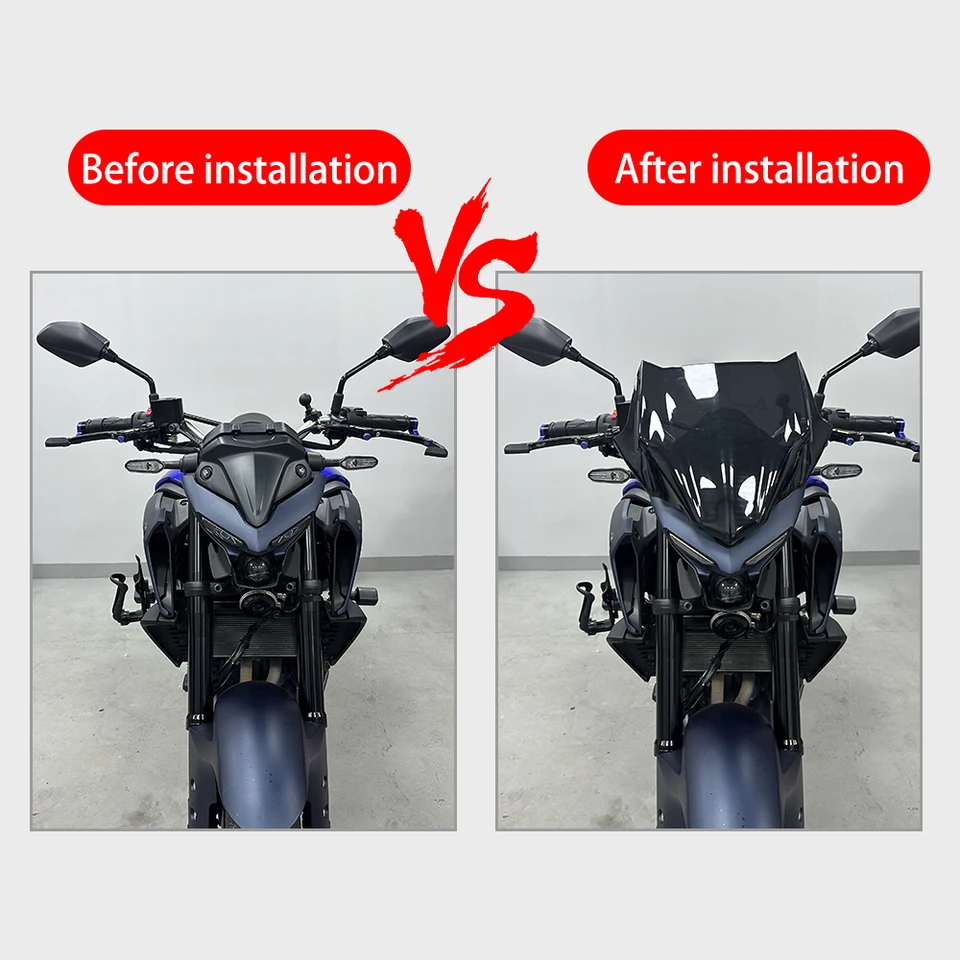 YAMAHA MT-03 MT-25 Windscreen 2020-2026