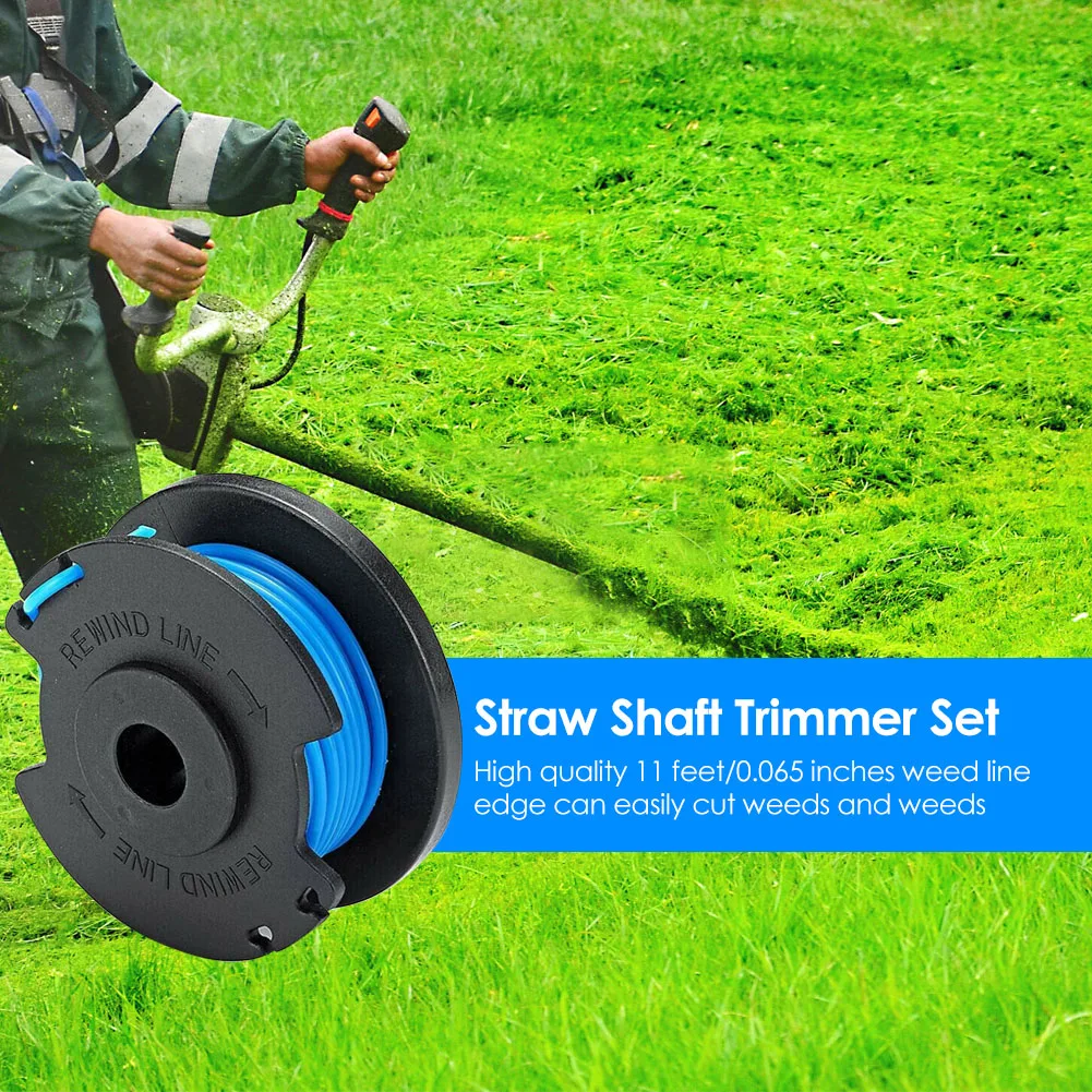8/10pcs String Trimmer Spool Replacement 11ft 0.065in Trimmer Spool Line 18V 24V 40V for Ryobi One AC14RL3A Trimmers