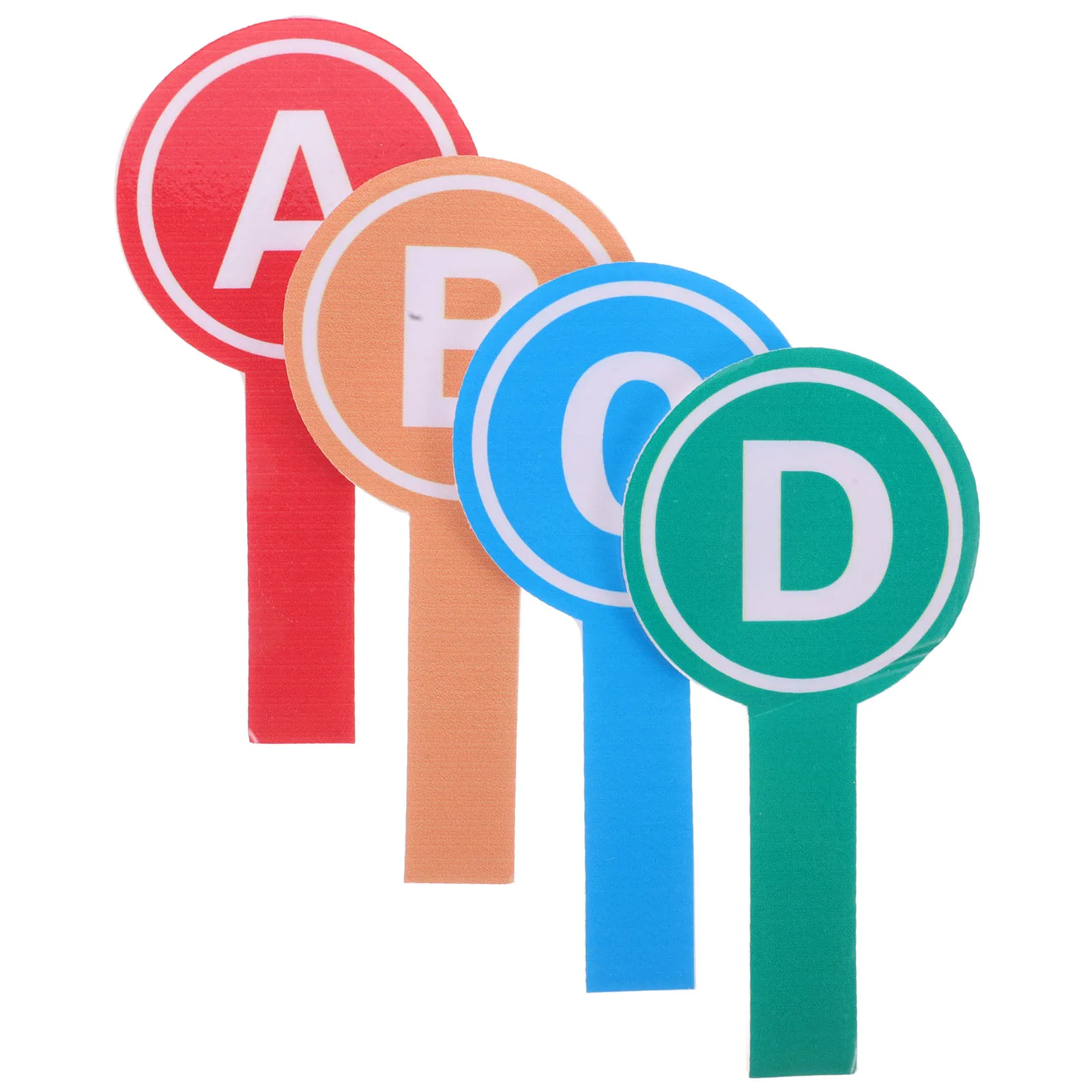 

4pcs Foam Answer Board Reusable Letter Scoring Tool For Classroom Team Games Auction Activity Lightweight Handheld Voting