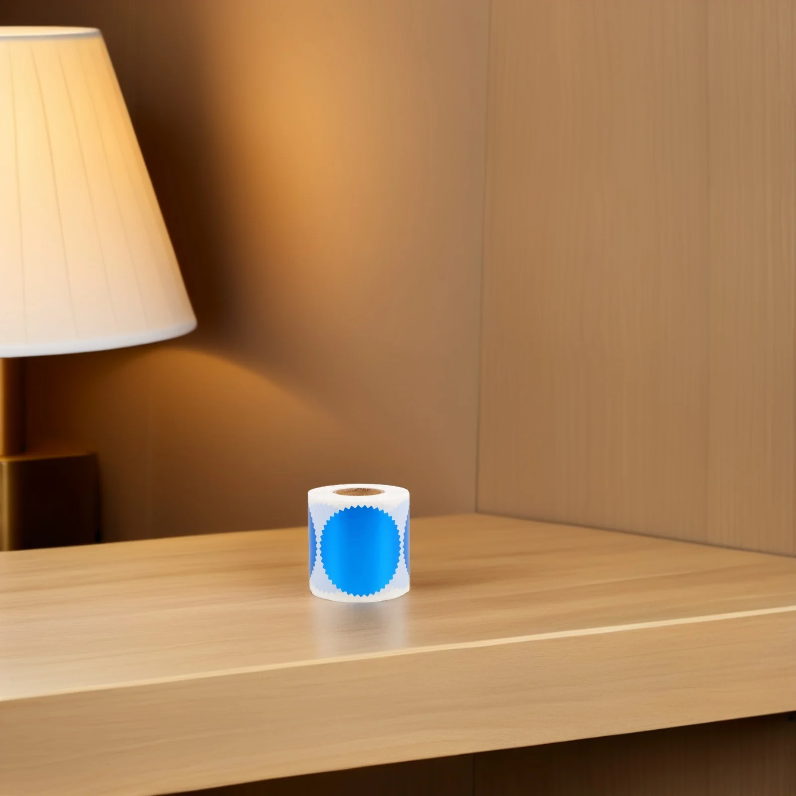 

250pcs Steel Seal Labels Blue Serrated Edge Embossing For Notary Certificate Awards Self Adhesive Stationery Stickers Office