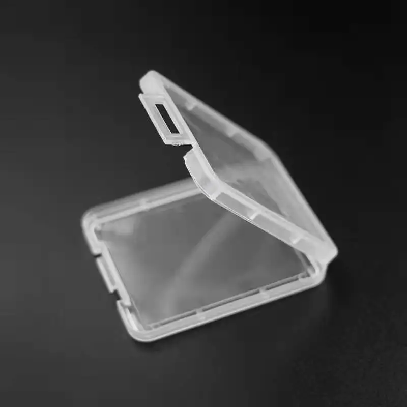 1 Pc Transparent SD TF CF Memory Card Storage Box Holder Box Protective Case Portable Anti-loss Memory Card Clear Plastic Case