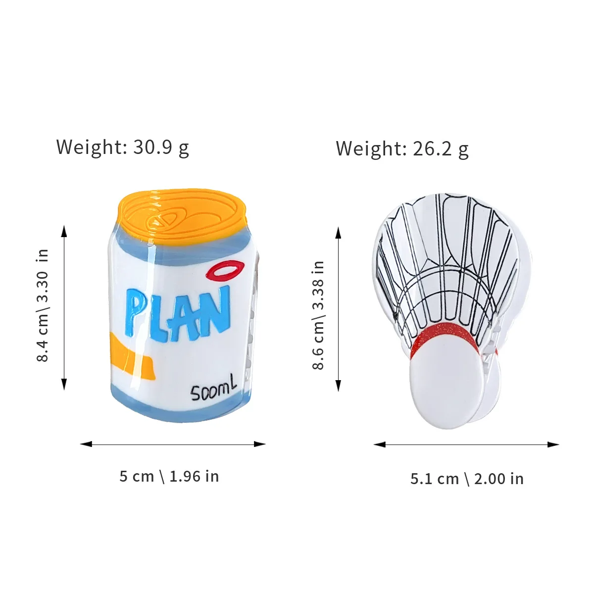 Рисунок 3 - BYL новые заколки для волос для бадминтона и напитков