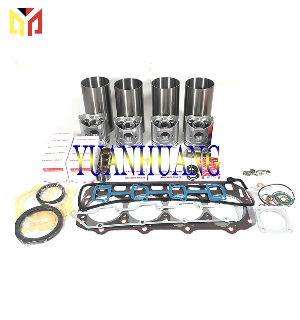 4LB1 Engine Rebuild Kit Overhual Repair Gasket Set For ISUZU Diesel Liner Piston Ring Bearing